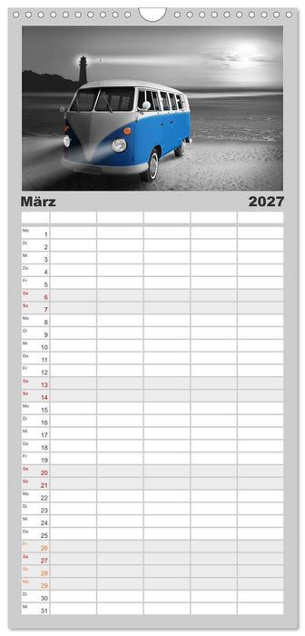 Oldtimer auf Reisen (CALVENDO Familienplaner 2027)