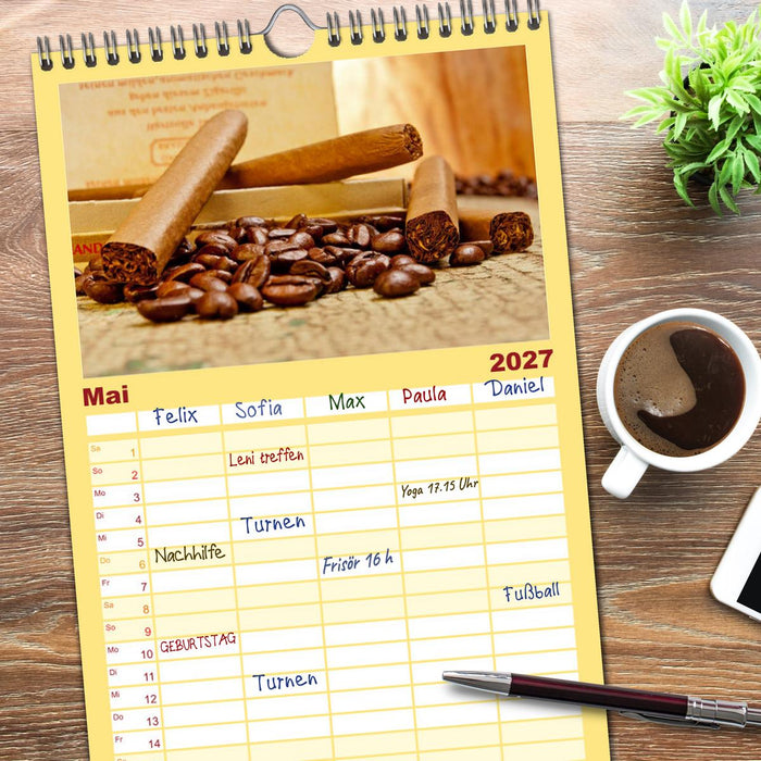 KAFFEE 2027 (CALVENDO Familienplaner 2027)