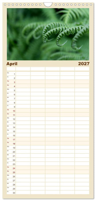 Erotische Natur (CALVENDO Familienplaner 2027)
