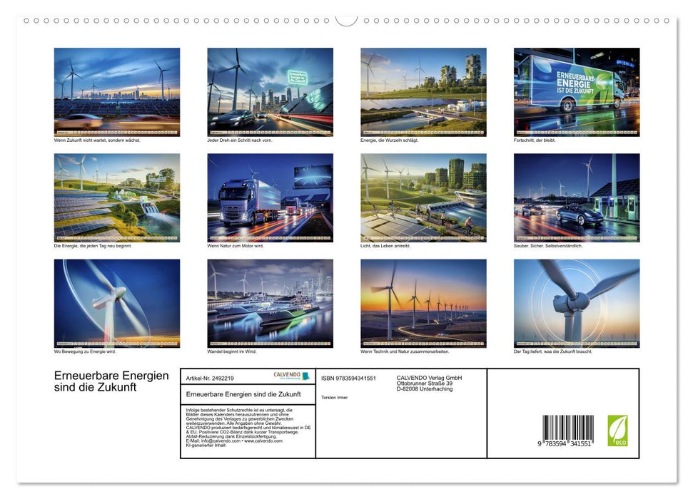 Erneuerbare Energien sind die Zukunft (CALVENDO Premium Wandkalender 2027)
