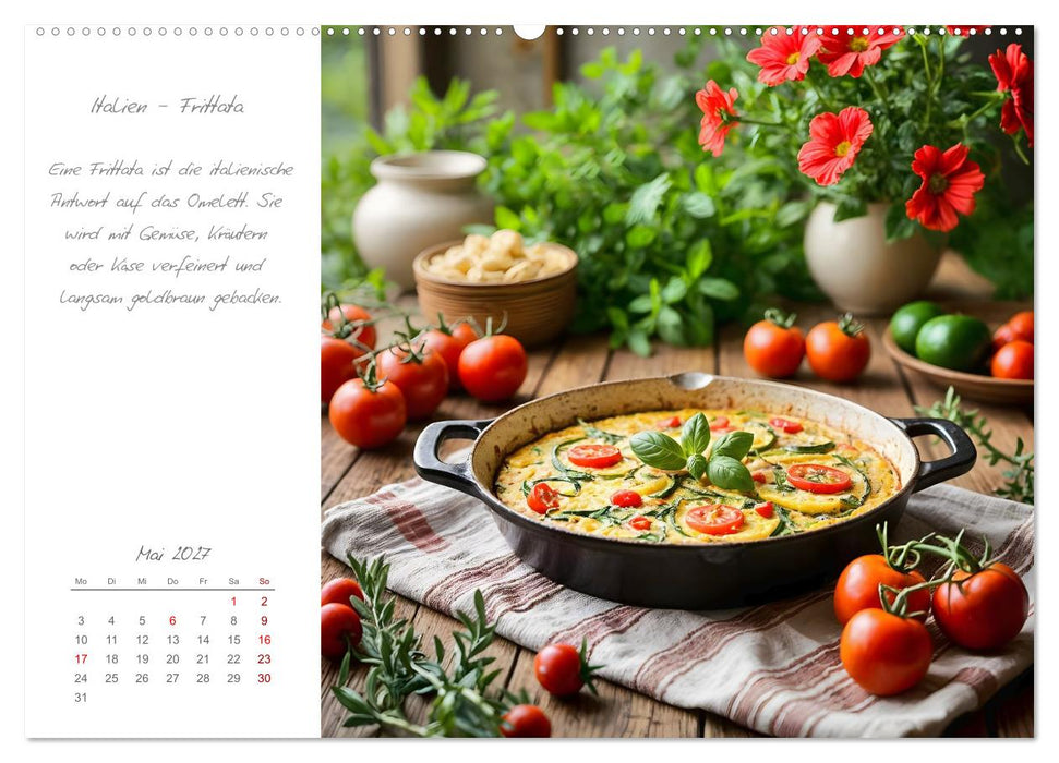 Eierspeisen rund um die Welt - Traditionelle Eierspeisen und ihre Geschichten (CALVENDO Wandkalender 2027)