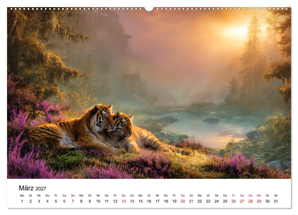 Wild.Edel.Stark. - Im Bann der Tiger (CALVENDO Premium Wandkalender 2027)