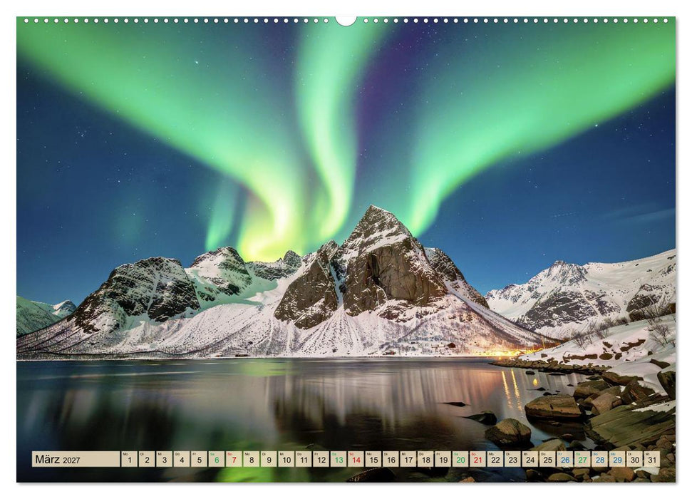 Licht und Schatten in den Bergen und Fjorden Norwegens (CALVENDO Premium Wandkalender 2027)