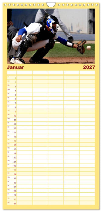 Kultsport Baseball (CALVENDO Familienplaner 2027)
