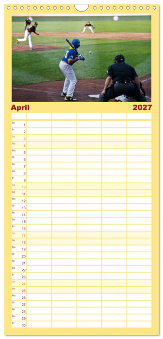 Kultsport Baseball (CALVENDO Familienplaner 2027)