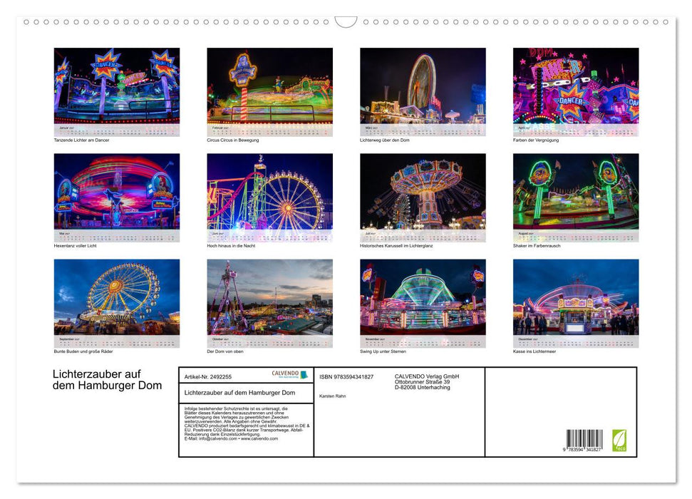 Lichterzauber auf dem Hamburger Dom (CALVENDO Wandkalender 2027)