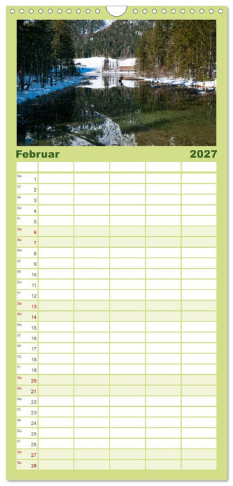 Rund um den Hintersee und Zauberwald (CALVENDO Familienplaner 2027)