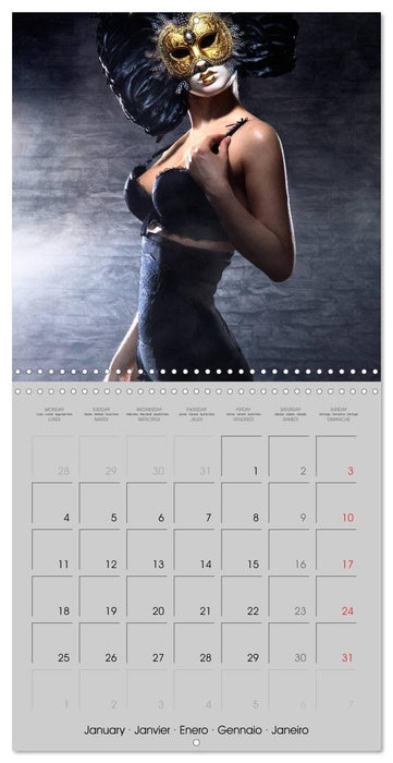 Erotica • Sensual Leather & Lingerie Fantasies (CALVENDO Monthly Calendar 2027)