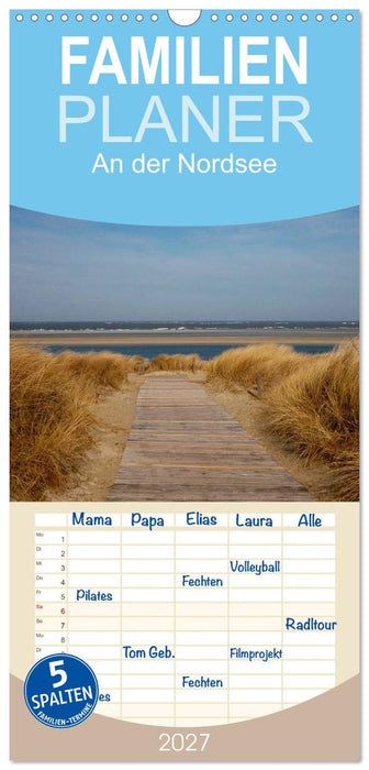 An der Nordsee (CALVENDO Familienplaner 2027)
