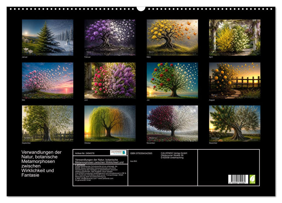Verwandlungen der Natur, botanische Metamorphosen zwischen Wirklichkeit und Fantasie (CALVENDO Wandkalender 2027)