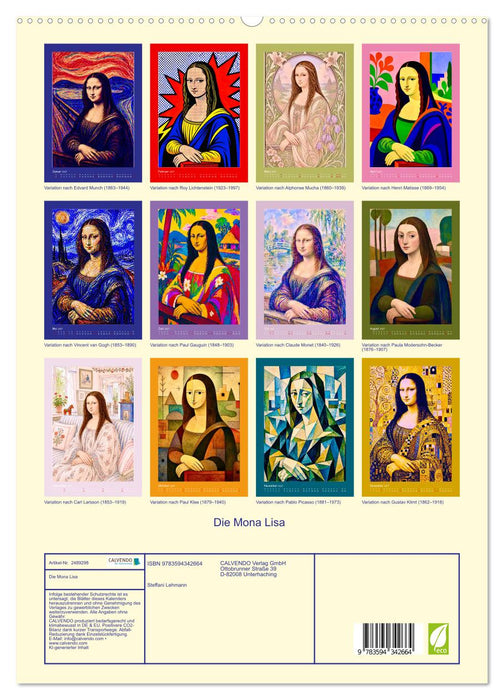 Die Mona Lisa (CALVENDO Premium Wandkalender 2027)
