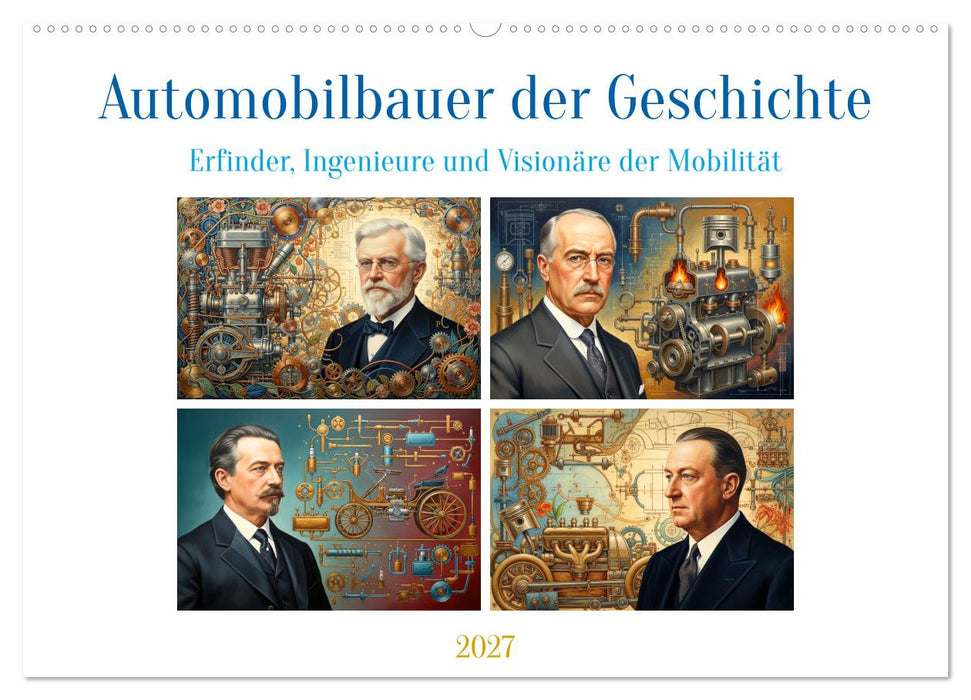 Automobilbauer der Geschichte (CALVENDO Wandkalender 2027)