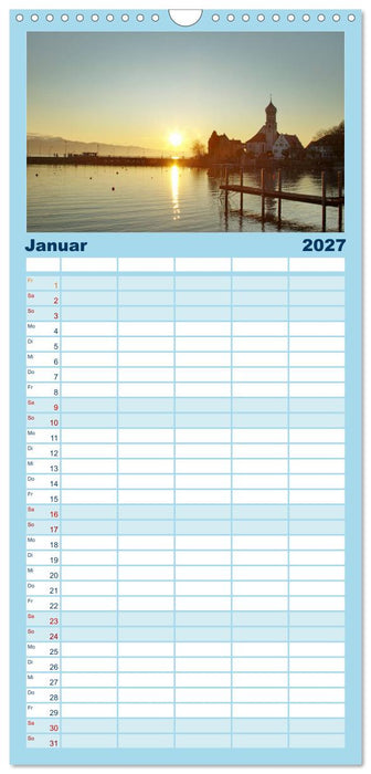 Ein Jahr am BODENSEE (CALVENDO Familienplaner 2027)