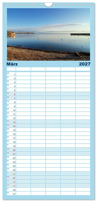Ein Jahr am BODENSEE (CALVENDO Familienplaner 2027)