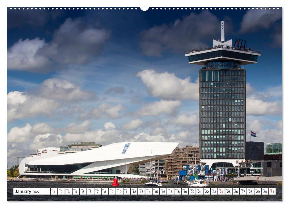 Discover Holland Amsterdam and the Coastal Landscapes of the Netherlands (CALVENDO Premium-Calendar 2027)