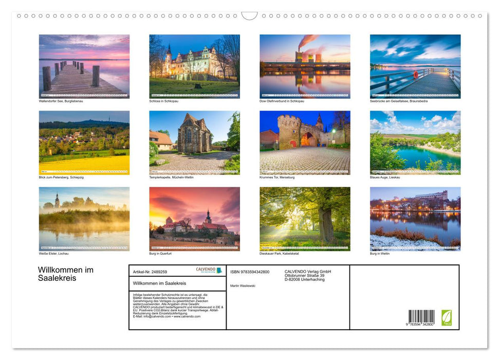 Willkommen im Saalekreis (CALVENDO Wandkalender 2027)