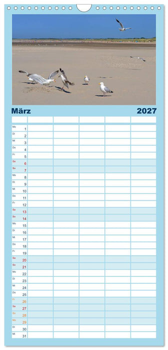 Nordseeträumereien (CALVENDO Familienplaner 2027)