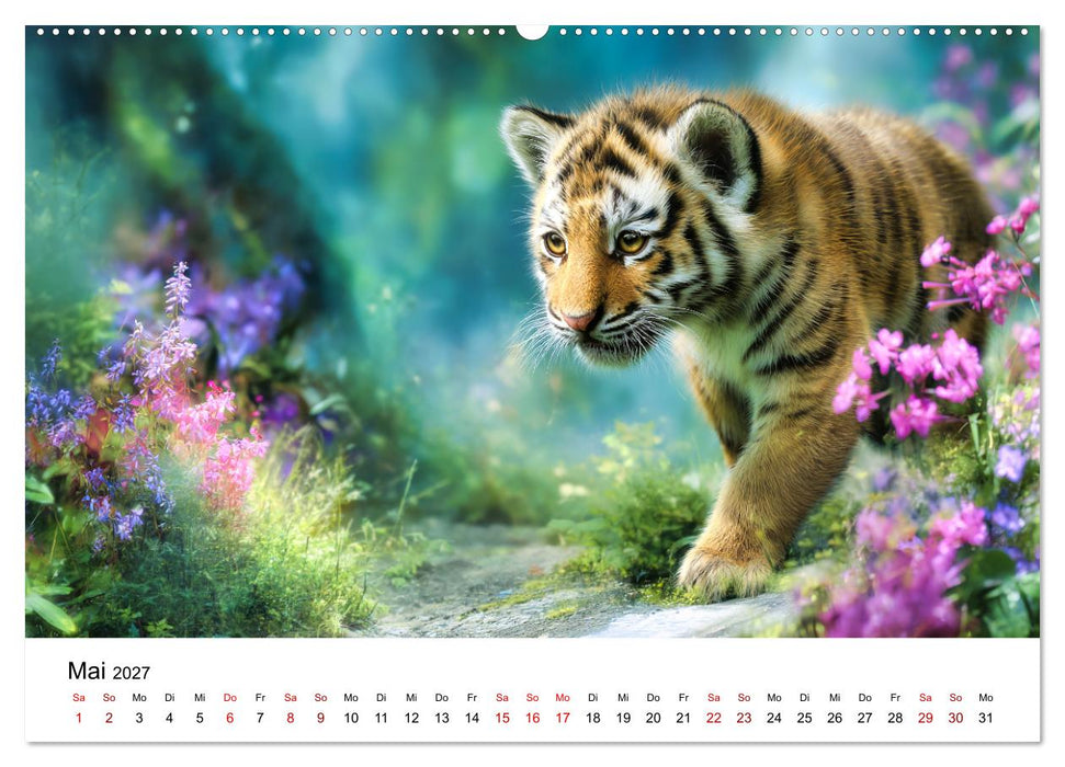 Wild.Edel.Stark. - Im Bann der Tiger (CALVENDO Wandkalender 2027)