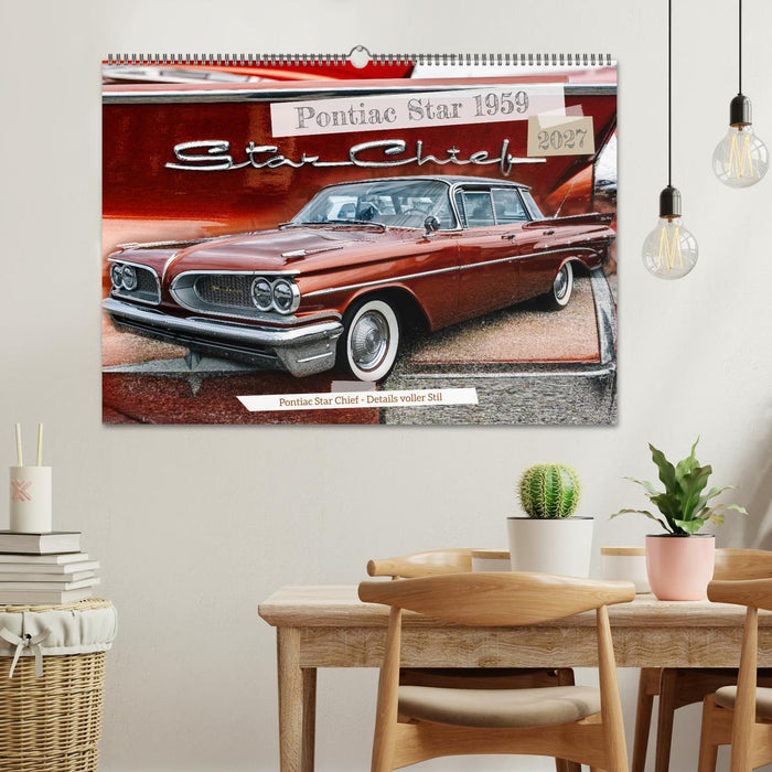 Pontiac Star Chief - Details voller Stil (CALVENDO Wandkalender 2027)