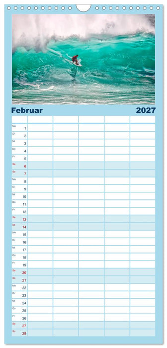 Surfen - so cool (CALVENDO Familienplaner 2027)