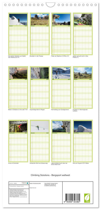 Climbing Solutions - Bergsport weltweit (CALVENDO Familienplaner 2027)