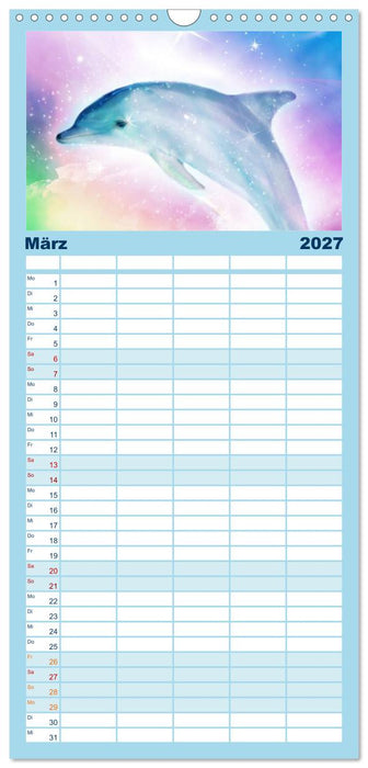 Delfine - Kalender (CALVENDO Familienplaner 2027)