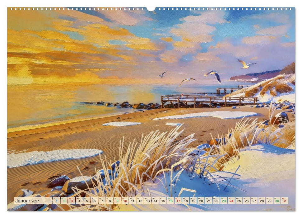 Ostsee-Gemälde (CALVENDO Premium Wandkalender 2027)