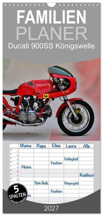 Ducati 900SS Königswelle (CALVENDO Familienplaner 2027)