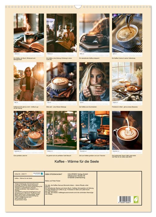 Kaffee - Wärme für die Seele (CALVENDO Wandkalender 2027)