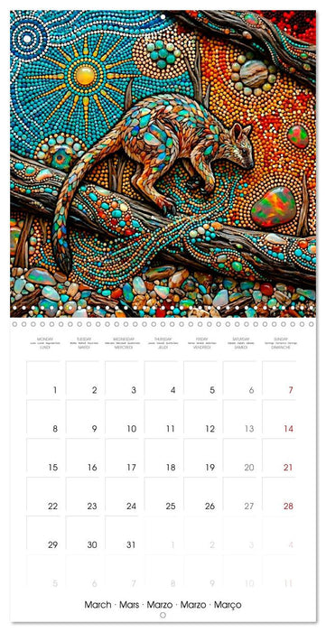 Opal Dreamtime Australian Wildlife (CALVENDO Monthly Calendar 2027)