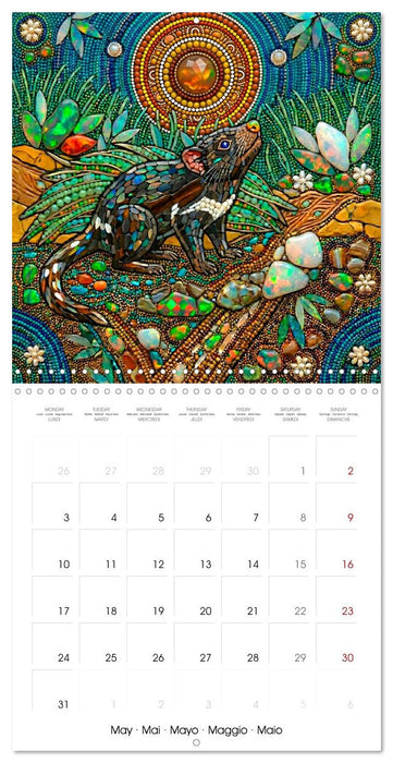 Opal Dreamtime Australian Wildlife (CALVENDO Monthly Calendar 2027)