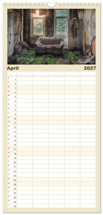 Verlassene Orte im Harz (CALVENDO Familienplaner 2027)