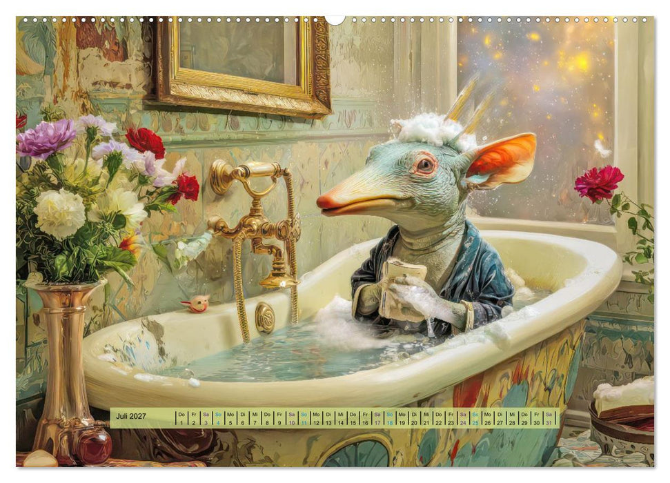 Badewannen Freaks - Humorwerke (CALVENDO Premium Wandkalender 2027)