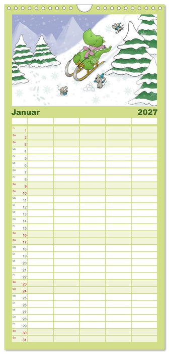 Der kleine Drache (CALVENDO Familienplaner 2027)