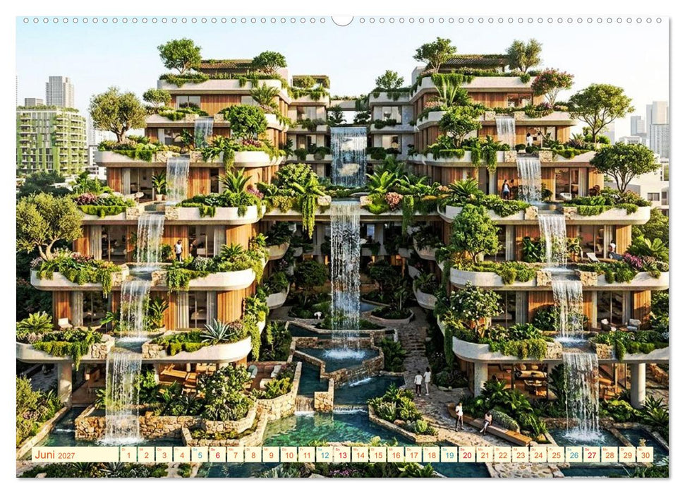 Architektur gegen Hitze - Licht. Schatten. Strukturen. Wasser (CALVENDO Wandkalender 2027)