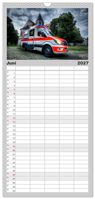 Feuerwehr und Rettungsdienst (CALVENDO Familienplaner 2027)