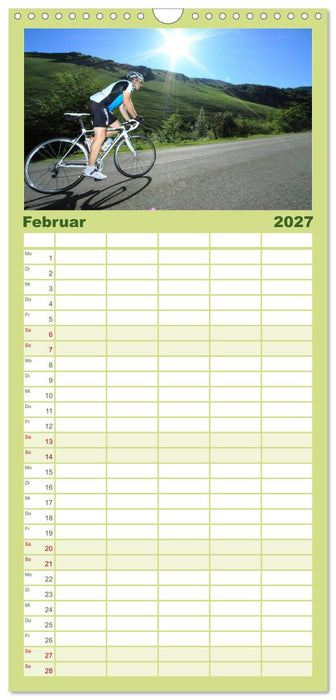 Pyrenäenpässe mit dem Rennrad 2027 (CALVENDO Familienplaner 2027)