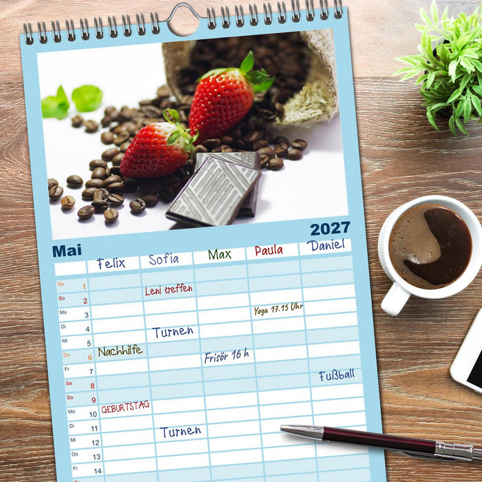 Kaffee-Pause Terminkalender (CALVENDO Familienplaner 2027)