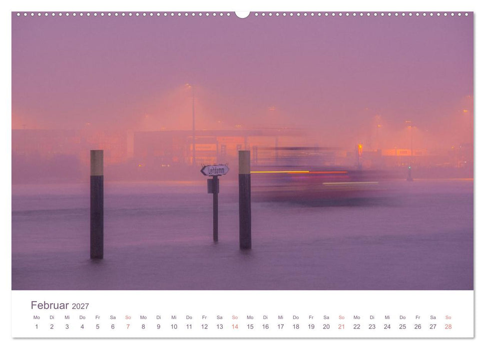 Hamburgs Hafenlichter (CALVENDO Wandkalender 2027)