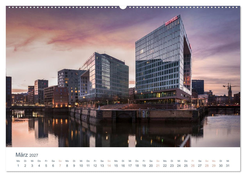 Hamburgs Hafenlichter (CALVENDO Wandkalender 2027)