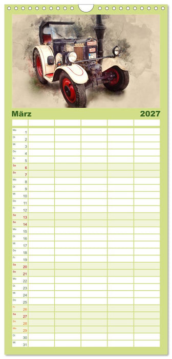 Traktoren für Liebhaber (CALVENDO Familienplaner 2027)