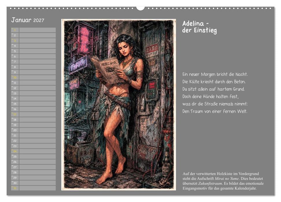 Die Blumen am Grab der Zukunft (CALVENDO Wandkalender 2027)