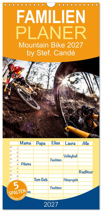 Mountain Bike 2027 by Stef. Candé (CALVENDO Familienplaner 2027)