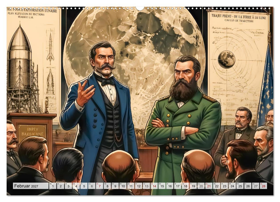 Von der Erde zum Mond – Die unglaubliche Mondexpedition (CALVENDO Premium Wandkalender 2027)