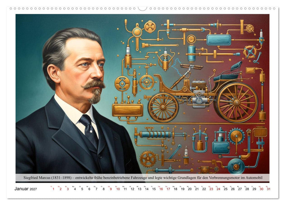 Automobilbauer der Geschichte (CALVENDO Premium Wandkalender 2027)