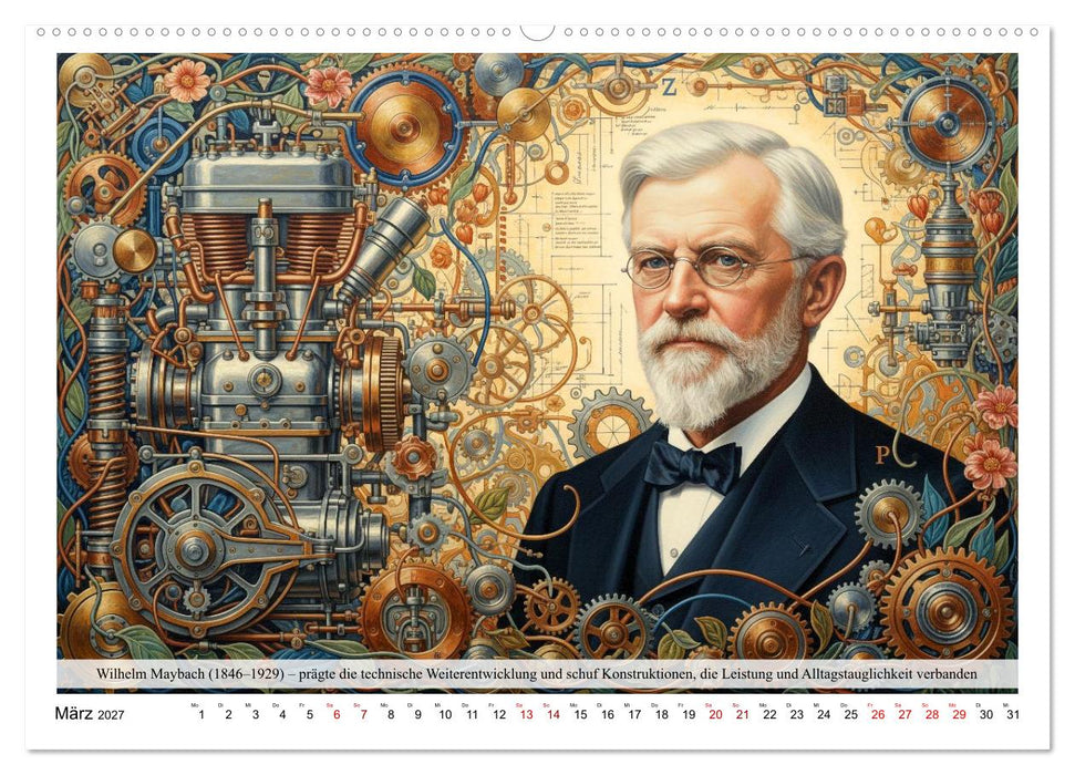 Automobilbauer der Geschichte (CALVENDO Premium Wandkalender 2027)