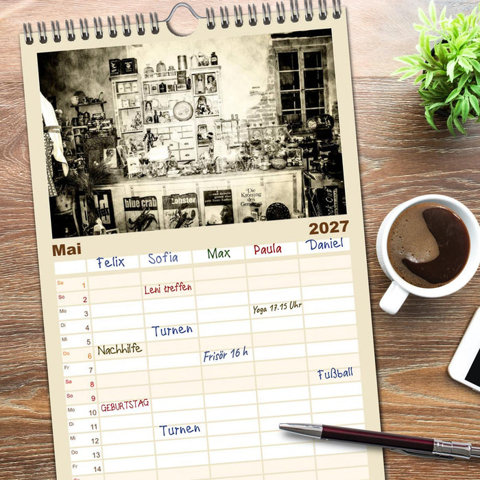 Retro (CALVENDO Familienplaner 2027)