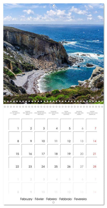 La Bretagne la presqu’île de Crozon (CALVENDO Calendrier mensuel 2027)