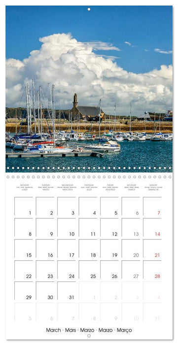 La Bretagne la presqu’île de Crozon (CALVENDO Calendrier mensuel 2027)