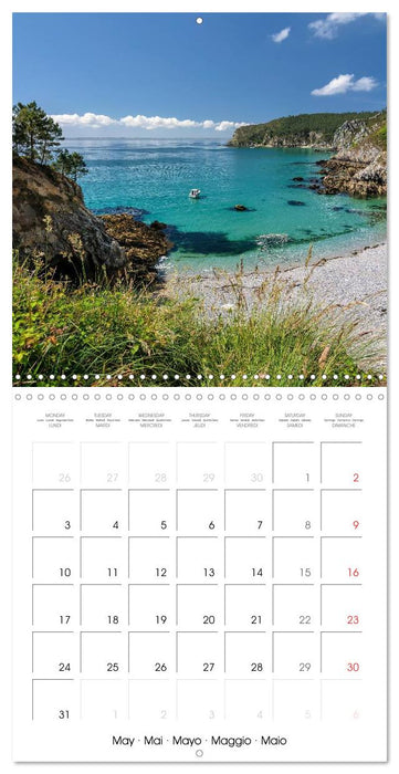 La Bretagne la presqu’île de Crozon (CALVENDO Calendrier mensuel 2027)